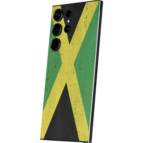 Jamaica Flag Distressed Galaxy S25 Ultra Skin
